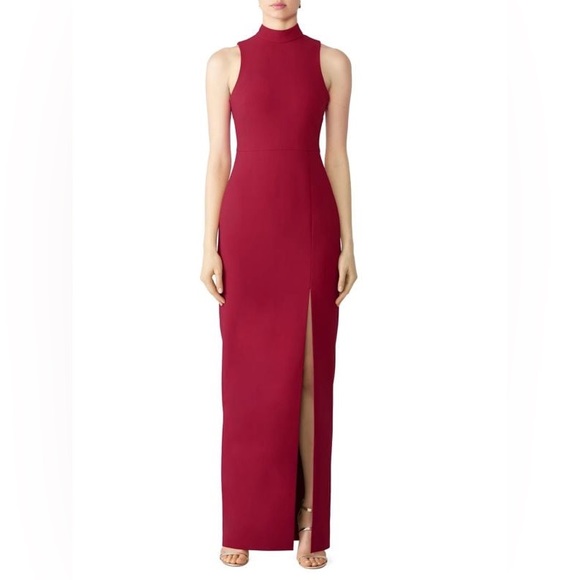 Likely Teigan Crepe Column Gown in Red Size 2